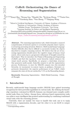 CoReS: Orchestrating the Dance of Reasoning and Segmentation