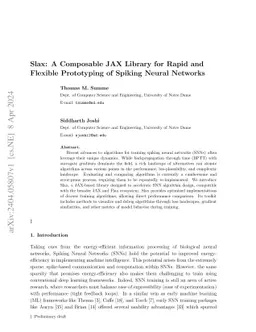 Slax: A Composable JAX Library for Rapid and Flexible Prototyping of
  Spiking Neural Networks