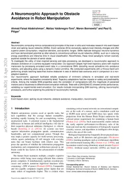 A Neuromorphic Approach to Obstacle Avoidance in Robot Manipulation