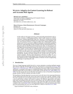 WILBUR: Adaptive In-Context Learning for Robust and Accurate Web Agents