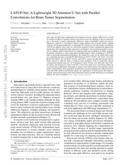 LATUP-Net: A Lightweight 3D Attention U-Net with Parallel Convolutions
  for Brain Tumor Segmentation