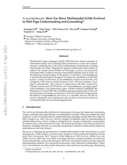 VisualWebBench: How Far Have Multimodal LLMs Evolved in Web Page
  Understanding and Grounding?