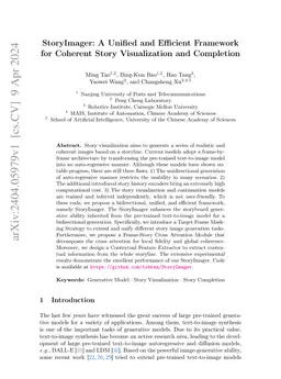 StoryImager: A Unified and Efficient Framework for Coherent Story
  Visualization and Completion