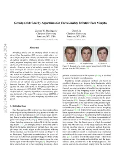 Greedy-DiM: Greedy Algorithms for Unreasonably Effective Face Morphs