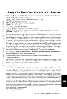 A Survey of Distributed Graph Algorithms on Massive Graphs