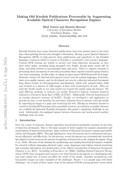 Making Old Kurdish Publications Processable by Augmenting Available
  Optical Character Recognition Engines