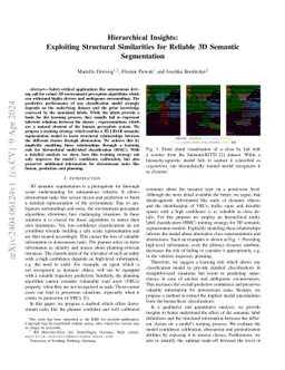 Hierarchical Insights: Exploiting Structural Similarities for Reliable
  3D Semantic Segmentation