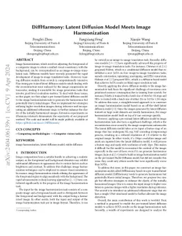DiffHarmony: Latent Diffusion Model Meets Image Harmonization