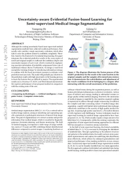 Uncertainty-aware Evidential Fusion-based Learning for Semi-supervised
  Medical Image Segmentation