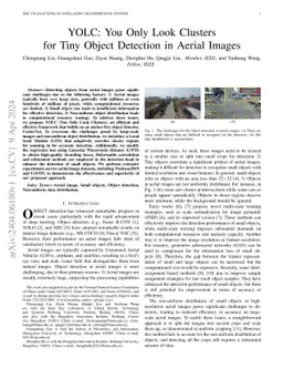 YOLC: You Only Look Clusters for Tiny Object Detection in Aerial Images