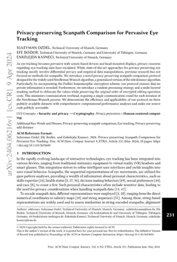 Privacy-preserving Scanpath Comparison for Pervasive Eye Tracking