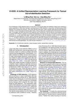 VI-OOD: A Unified Representation Learning Framework for Textual
  Out-of-distribution Detection