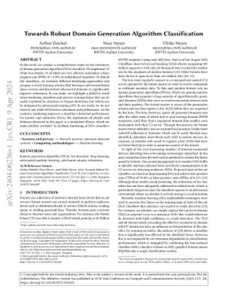 Towards Robust Domain Generation Algorithm Classification