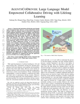 AgentsCoDriver: Large Language Model Empowered Collaborative Driving
  with Lifelong Learning