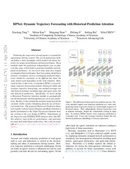 HPNet: Dynamic Trajectory Forecasting with Historical Prediction
  Attention