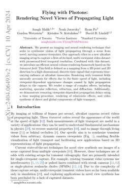 Flying with Photons: Rendering Novel Views of Propagating Light