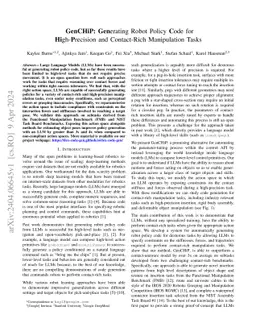 GenCHiP: Generating Robot Policy Code for High-Precision and
  Contact-Rich Manipulation Tasks