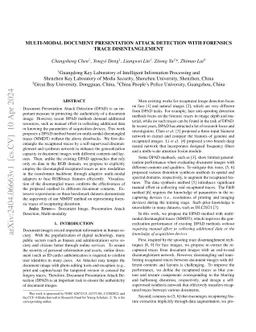 Multi-modal Document Presentation Attack Detection With Forensics Trace
  Disentanglement