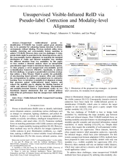 Unsupervised Visible-Infrared ReID via Pseudo-label Correction and
  Modality-level Alignment
