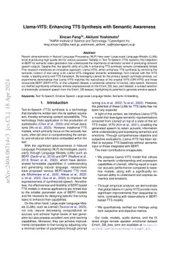 Llama-VITS: Enhancing TTS Synthesis with Semantic Awareness