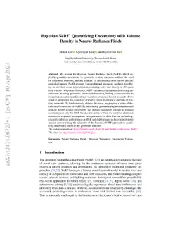 Bayesian NeRF: Quantifying Uncertainty with Volume Density for Neural Implicit Fields