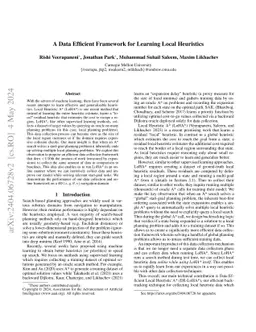 A Data Efficient Framework for Learning Local Heuristics