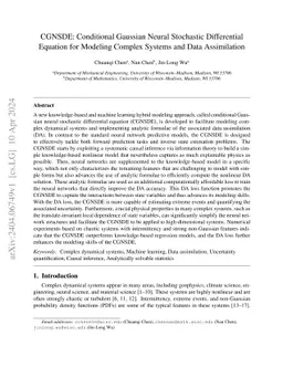 CGNSDE: Conditional Gaussian Neural Stochastic Differential Equation for
  Modeling Complex Systems and Data Assimilation