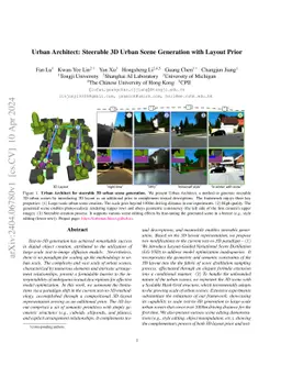 Urban Architect: Steerable 3D Urban Scene Generation with Layout Prior