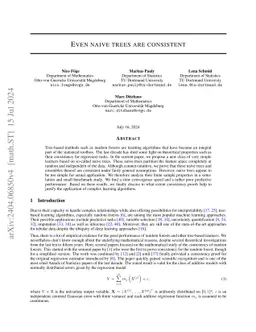 Even naive trees are consistent