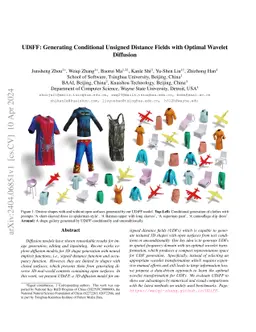 UDiFF: Generating Conditional Unsigned Distance Fields with Optimal
  Wavelet Diffusion