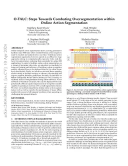 O-TALC: Steps Towards Combating Oversegmentation within Online Action
  Segmentation