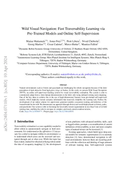 Wild Visual Navigation: Fast Traversability Learning via Pre-Trained
  Models and Online Self-Supervision