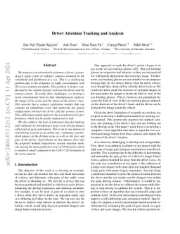 Driver Attention Tracking and Analysis
