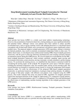 Deep Reinforcement Learning Based Toolpath Generation for Thermal
  Uniformity in Laser Powder Bed Fusion Process