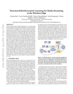 Structured Reinforcement Learning for Media Streaming at the Wireless
  Edge