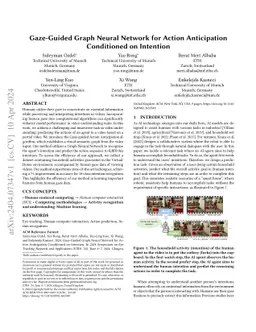 Gaze-Guided Graph Neural Network for Action Anticipation Conditioned on
  Intention