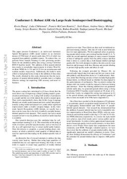 Conformer-1: Robust ASR via Large-Scale Semisupervised Bootstrapping