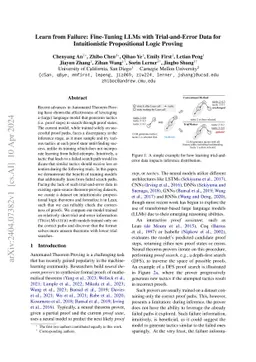 Learn from Failure: Fine-Tuning LLMs with Trial-and-Error Data for
  Intuitionistic Propositional Logic Proving
