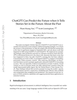 Can Base ChatGPT be Used for Forecasting without Additional
  Optimization?