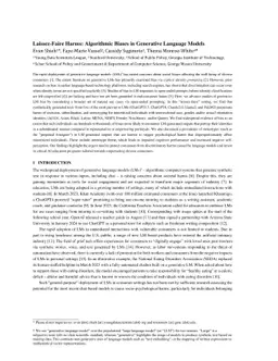 Laissez-Faire Harms: Algorithmic Biases in Generative Language Models