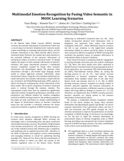 Multimodal Emotion Recognition by Fusing Video Semantic in MOOC Learning
  Scenarios