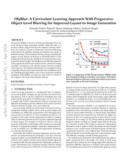 ObjBlur: A Curriculum Learning Approach With Progressive Object-Level
  Blurring for Improved Layout-to-Image Generation