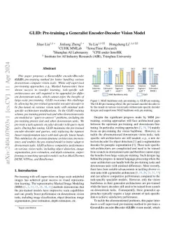 GLID: Pre-training a Generalist Encoder-Decoder Vision Model