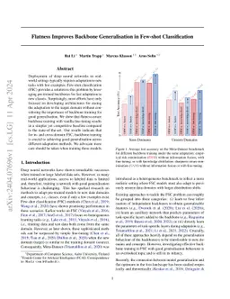 Flatness Improves Backbone Generalisation in Few-shot Classification