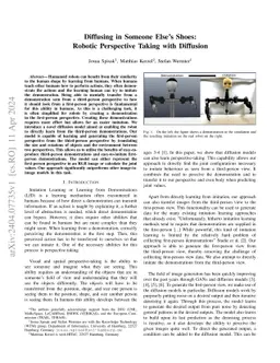 Diffusing in Someone Else's Shoes: Robotic Perspective Taking with
  Diffusion