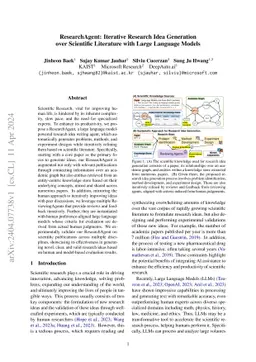 ResearchAgent: Iterative Research Idea Generation over Scientific Literature with Large Language Models