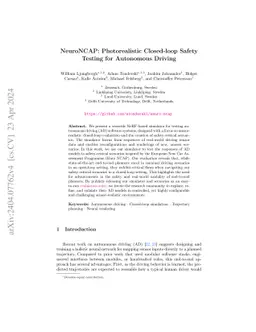 NeuroNCAP: Photorealistic Closed-loop Safety Testing for Autonomous
  Driving