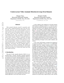 Context-aware Video Anomaly Detection in Long-Term Datasets