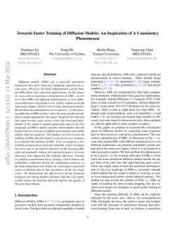 Towards Faster Training of Diffusion Models: An Inspiration of A
  Consistency Phenomenon