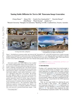 Taming Stable Diffusion for Text to 360° Panorama Image Generation